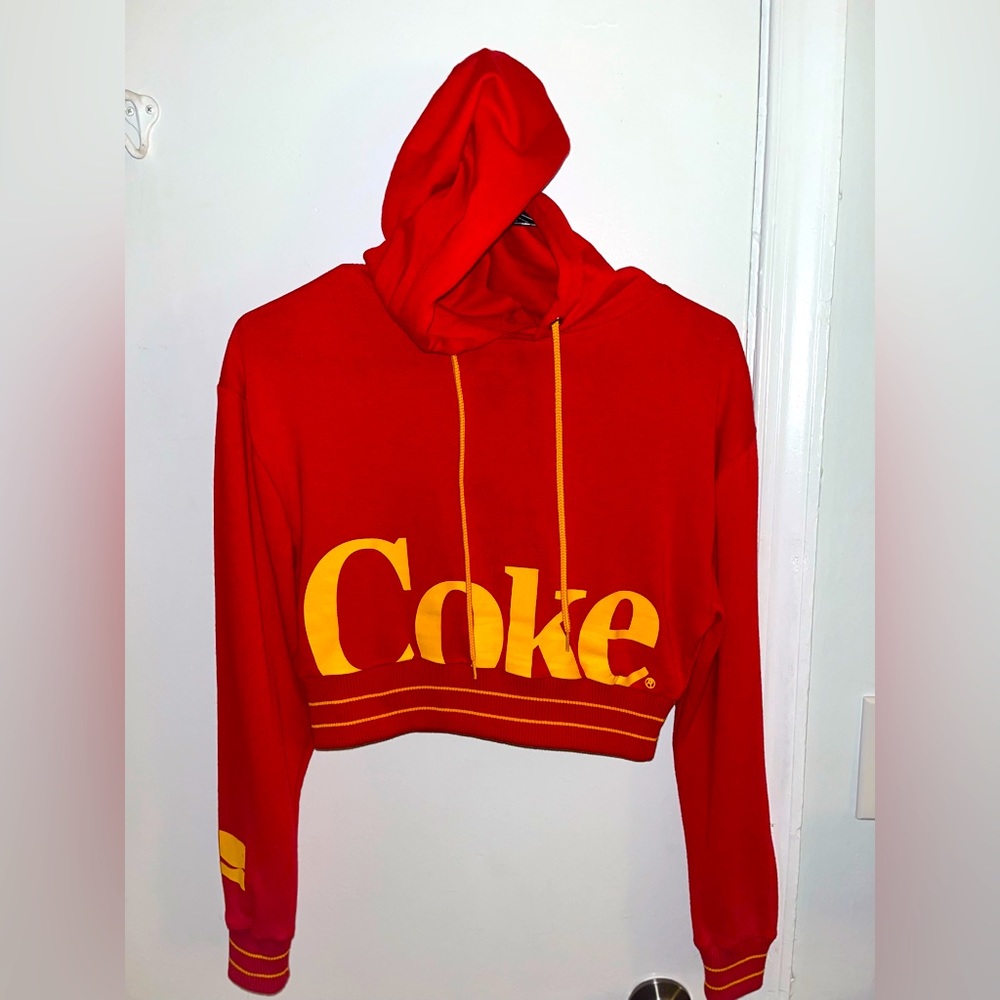 coca cola crop top sweater